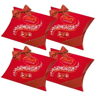 LINDT Schokolade, Lindt Schoko Kugeln aus Vollmilch Lindor Kissenpackung 325g 4er Pack