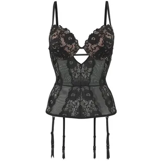 JETTE Corsage Damen schwarz-karamell Gr.85 Cup A