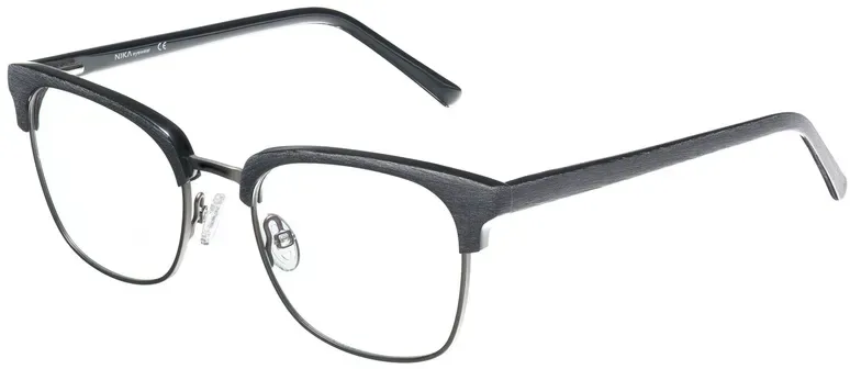 Brille Retro R1960 Schwarz/Gun