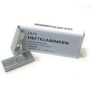 SOENNECKEN Heftklammern 24/6 verzinkt 1000 Stück