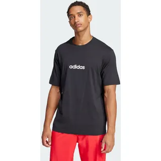 Adidas Essentials Linear Single Jersey T-Shirt Black / White 2XL