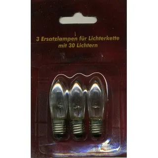 Nipach Ersatzlampen 3er 8V/1,5W E10 für 30er Lichterkette innen XI11968