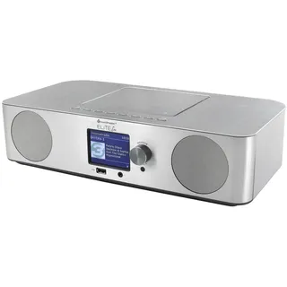 Soundmaster ICD2060SI, Internet, DAB+, FM, UKW, 15 W, MP3, 7,11 cm (2.8), Schwarz, Metallisch