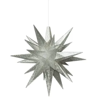 Herrnhuter Sterne 50292 A1e Sonderedition 2022 silber glitter ø 13cm mit LED
