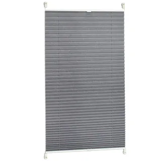 Relaxdays Plissee 90 x 130 cm grau