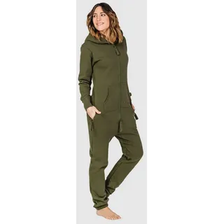 Moniz Damen Jumpsuit, Onesie, Overall (S, Dunkelgrün) - S