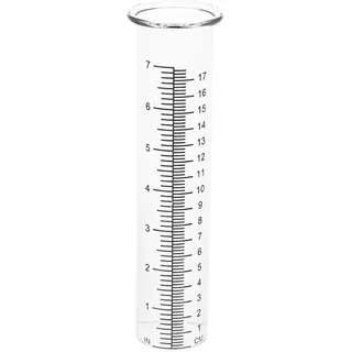 Yardwe 7 Regenmesser Aus Glas Regenmesser Für Garten Automatischer Regenmesser Genauer Regenmesser Garten Regenmesser Ersatzglasröhre Glas Mit Hohem Borosilikatgehalt Led Lampenschirm