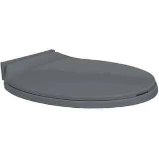 Gecheer Toilettensitz mit Absenkautomatik Toilettendeckel mit Soft-Close-Funktion Klodeckel WC-Sitz Soft Close Toilettensitze, Passend für die Meiste Toilette, Grau