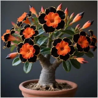 Winterhart Mehrjährig Wüstenrosen Rhizome/Hochwertige Blühende Rhizome/Bepflanzung im Freien Geeignet/Hervorragende Bonsai Präsentation-1 Rhizom-C