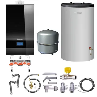 Buderus Logaplus Paket W42 schwarz mit Regelung BC400 35l MAG 7739621367