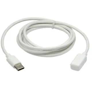 SYSTEM-S USB 3.1 Kabel 100 cm Ladekabel für Galaxy Fit3 Smartwatch Adapter in Weiß - Weiß