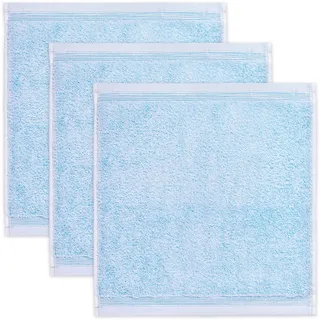 Seiftuch 30 x 30 cm aquamarine 3 St.