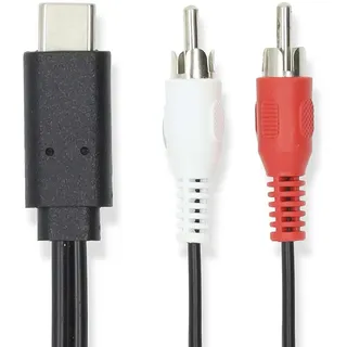 Nedis CCGL64240BK10 - USB 3.2 Gen 1 m Rund Vernickelt 1 m, One Size Schwarz