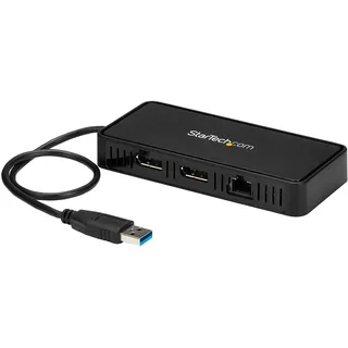 Startech Mini Dock - Mac und Windows - Dual 4K 60Hz - GbE - DisplayPort Hub - Dual Monitor Dockingstation (USBA2DPGB)