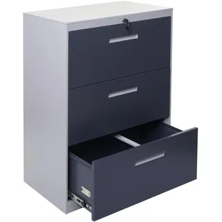 Proregal Hängeregisterschrank 103 x 76 x 46 cm Grau/Dunkelgrau