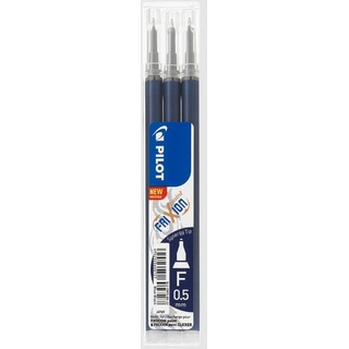 Pilot Pen Pilot FriXion Point BLS-FRP5-BB-S3 Rollerballmine RB 0.5mm blauschwarz, 3er-Pack (605727)