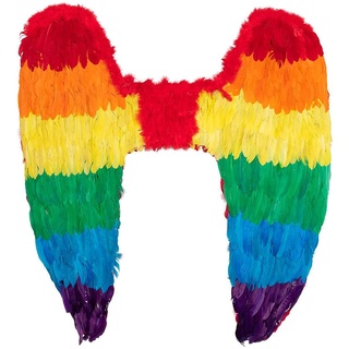 Boland - Engel Federflügel, 120 x 120 cm, Angel, Deko, Weihnachten, Valentinstag, Karneval, Fasching, Halloween, Mottoparty, Kostüm, Theater, Accessoire, Verkleidung