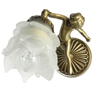 Wandlampe Messing Antik Echt Jugendstil Putti