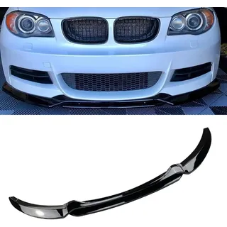 Auto Frontspoiler Frontlippe Spoiler für BMW Serie 1 E82 Coupe E88 2007 2008 2009 2010 2011 2012 2013 | FrontstoßStange Splitter FrontstoßStangenlippe Autoantikollisionsschutz