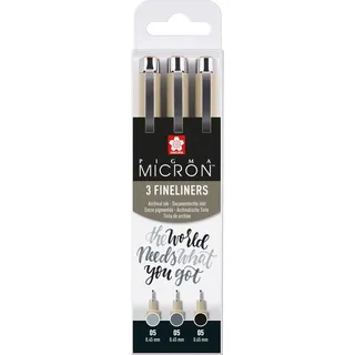 Sakura Pigma Micron Fineliner-Set farbsortiert 0,45 mm, 3 St.