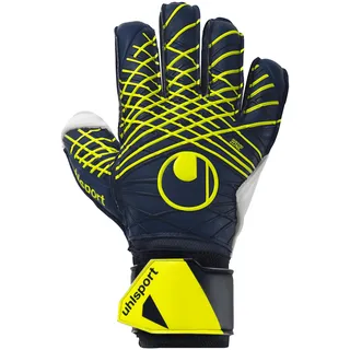 Uhlsport Prediction Soft Flex Frame Torwarthandschuhe mit Fingerschutz marine/weiß/fluo gelb 4