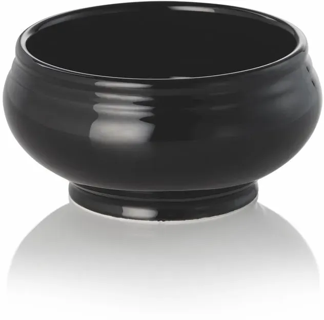 Playflip Schwarz Glänzende Terrine, 0,5 ltr., 18x