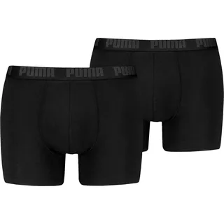 Puma Herren Everyday Basic Boxer Boxershorts Men Everday Boxers Comfort Stretch schwarz|grau S