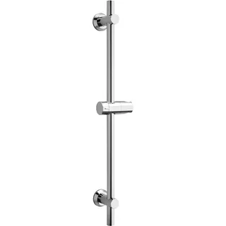 Görbach Duschset Duschstange mit Duschkopfhalterung Edelstahl Brausestange 70cm, Dusch Wandstange mit Variable Wandbefestigungen für Variabel zur Anpassung an Bestehende Bohrlöcher-Chrom