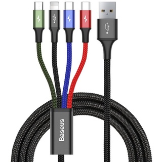 Baseus 4in1 2xUSB-C / Lightning / Micro 3.5A 1.2m schwarz