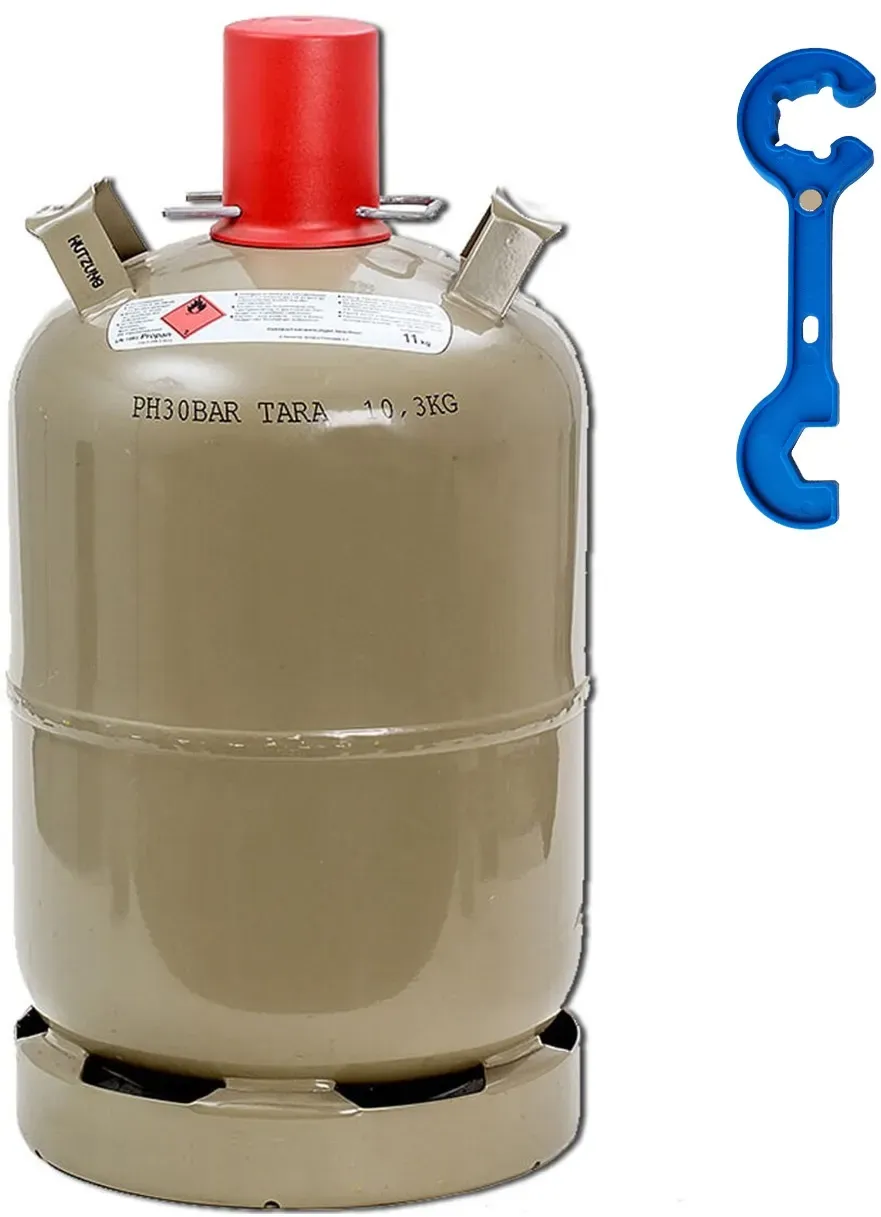 11kg leere Gasflasche für Camping Gasgrill Caravan  tragbare Propangasflasche in...