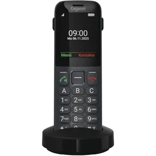 Gigaset Comfort 600 SIM Dark Silver Telefon, - Schwarz/Grau