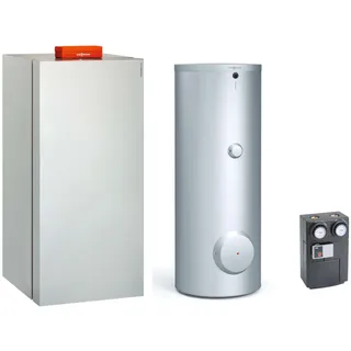 Viessmann Paket Vitocrossal 300 CU3A 19 kW Gas-Brennwertkessel mit Speicher Vitocell 100-V CVAB 300L