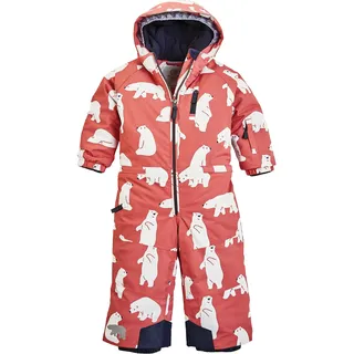 KILLTEC FIRST INSTINCT by killtec FISW 33 MNS ONPC, Skioverall/Schneeanzug mit Kapuze, wasserdicht, mineralrot, 86/92