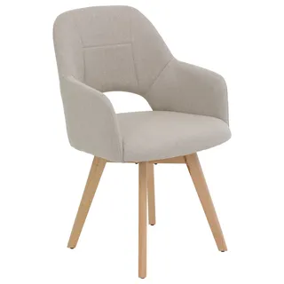 Hela Armlehnstuhl Mikrofaser beige
