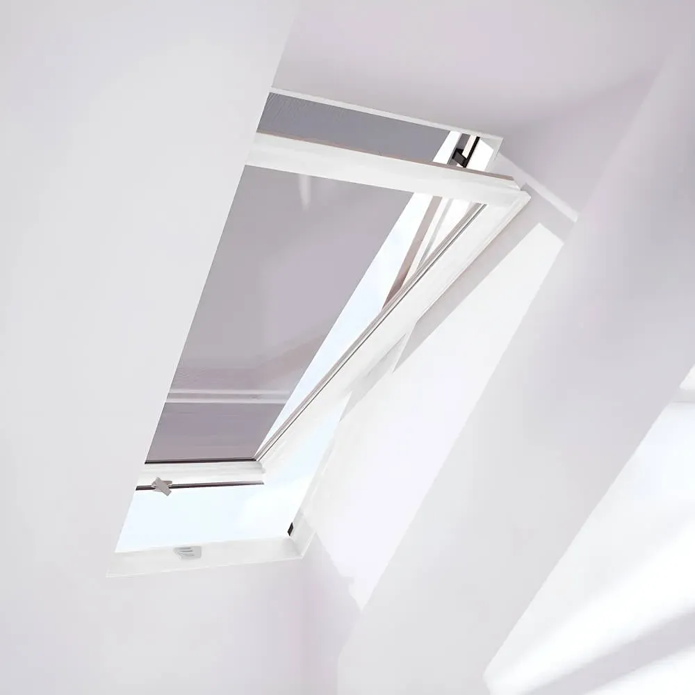 Dachfenster mit Markise, PVC, RoofLite+ made by Velux Group, Solid PVC, Sonnenschutz-Markise auf der Außenseite, 55x78 cm