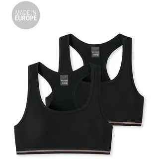 SCHIESSER Bustiers 2er-Pack Basic Kids in Schwarz | Gr.: 176
