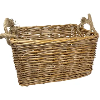 Dadeldo Living & Lifestyle Korb Dekokorb Rattan 32x23cm braun Dekoration