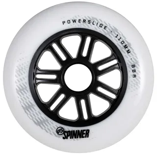 Powerslide Spinner 110 Schlittschuhrollen 3 Einheiten - Black / White - 110 mm / 88A