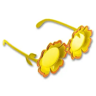 Blumenbrille Partybrille Blume Sonnenblume Flowerpower