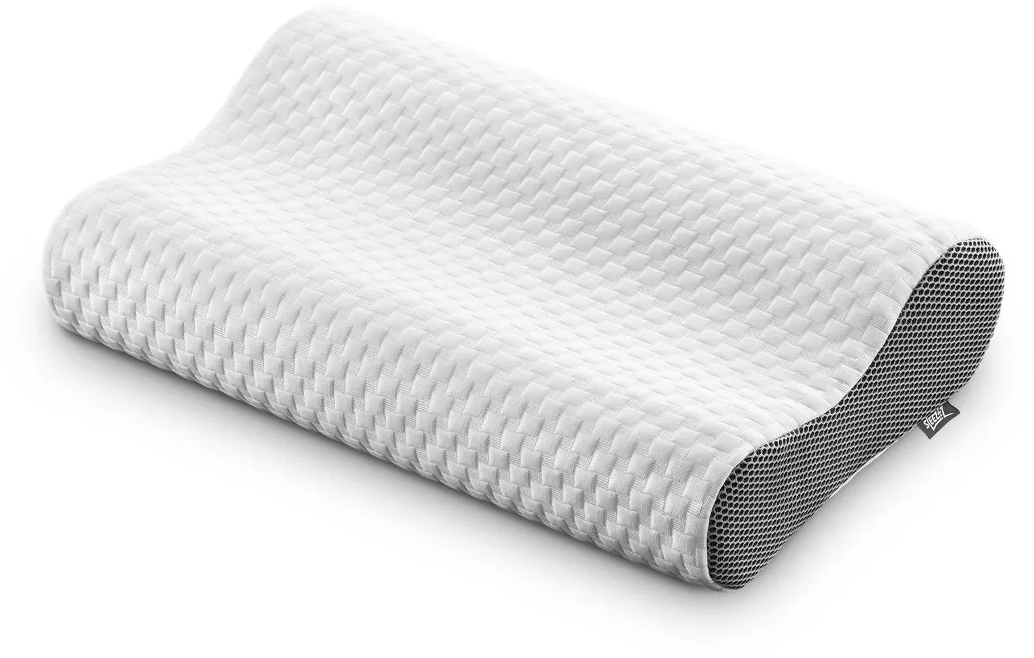 Sleezzz Premium Viskoelastik Nackenstützkissen 50 x 32 x 11 cm mit hautsympathischem Doppeltuch-Bezug