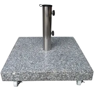 Pure Home & Garden RRR 40 kg Granit Schirmständer mit XXL Rollen einzeln feststellbar