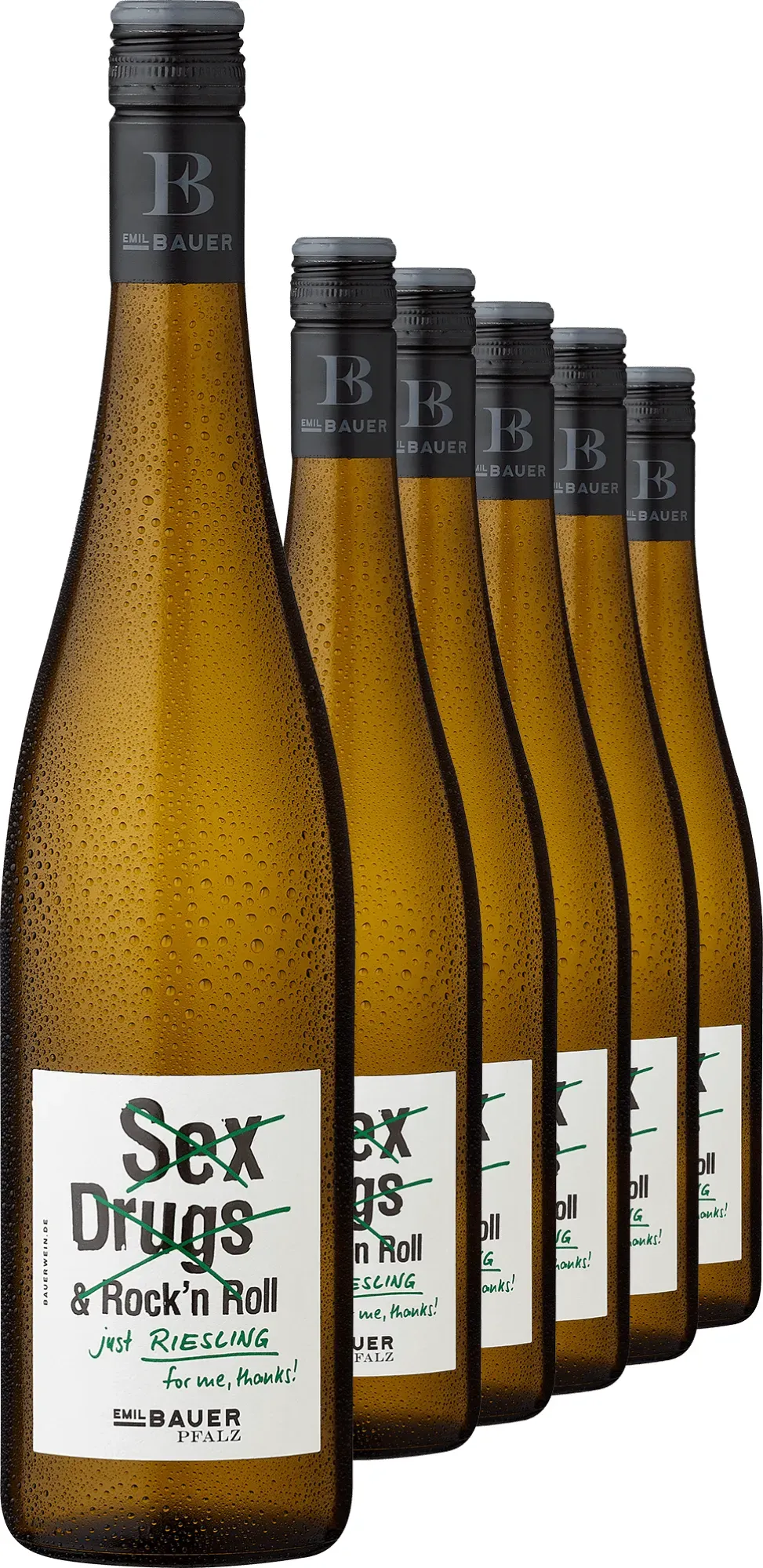 2024 Emil Bauer »No Sex, Drugs & Rock’n Roll...« Riesling im 6er-Vorratspaket
