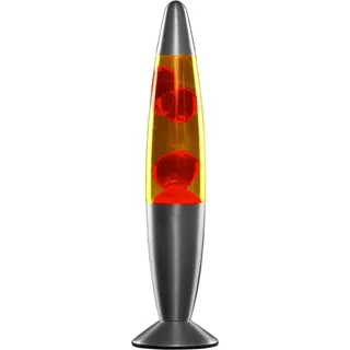 InnovaGoods InnovaGoods® Lavalampe, entspannende Lavalampe, Nachttischlampen, funktioniert mit einer 25-W-R39-Glühbirne, ideal für Schlafzimmer, Wohnzimmer, Wohnzimmer. Rot