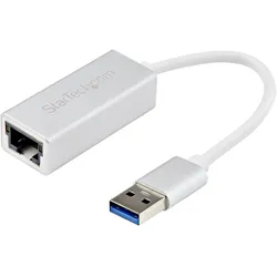 StarTech USB31000SA (USB 3.0, RJ45 (1x)), Netzwerkadapter, Silber