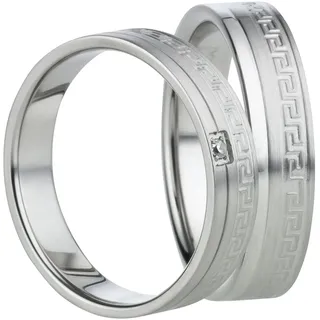 Mabro Partnerringe Verlobungsringe AB830 / AB831 Edelstahl