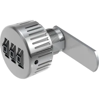 BASI | Hebelschloss mit Zahlenkombination | 3-stelliger Code individuell einstellbar | Spindschloss Nockenschloss Briefkastenschloss | 1 Stück