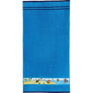 Erwin Müller Badetuch Kinder-Badetuch, Walk-Frottier Uni blau