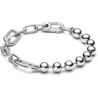 Pandora ME Metallperlen & Gliederkettenarmband aus Sterling Silber, Kompatibel ME, Größe: 16cm, 592793C00-2