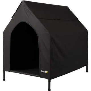 LIONTO Hundehöhle 110 x 75 x 105 cm schwarz