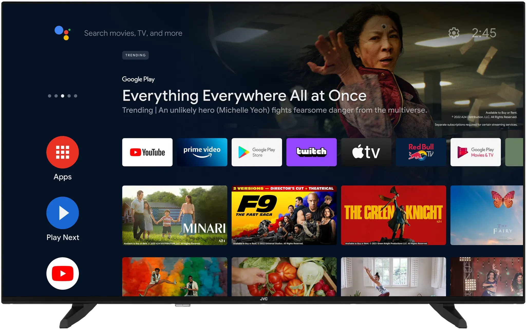 JVC Fernseher LT-VA3355 Android Smart TV 4K UHD (50 Zoll)